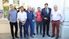 El consejo de administración de la SD Huesca, en su reunión del pasado viernes.
