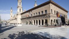 El Ayuntamiento de Zaragoza, en la plaza del Pilar.