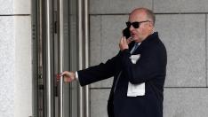 Manuel García Castellón, el juez que investiga al excomisario Villarejo, a su llegada a la Audiencia Nacional.