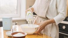 Preparación para la tarta de limón.