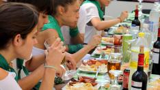 Almuerzos en San Lorenzo.