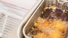 Frying cheese ball