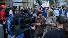 Imagen del rodaje de 'Patria', la serie de HBO basada en la novela de Aramburu.
