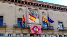 Fachada del Ayuntamiento de Zaragoza, en la actualidad.
