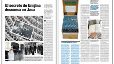 Reportaje sobre la máquina Enigma y Antonio Camazón publicado en Heraldo en 2008
