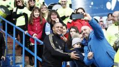 Partido de Aspanoa, que celebra este 2019 su 25º aniversario, entre los veteranos del Real Zaragoza y el Real Madrid, disputado en La Romareda