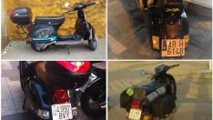 Estas cuatro motos han sido robadas en los últimos días en Zaragoza.