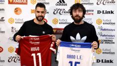 Hugo Bernárdez y Nano Modrego, presentados como nuevos jugadores del Fútbol Emotion Zaragoza