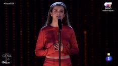 Amaia durante su actuación