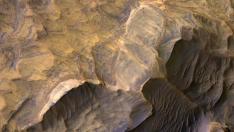 Depósitos de arenisca en Marte.