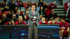 El entrenador del Casademont Zaragoza, Porfirio Fisac.