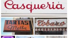 Algunos carteles con solera de Zaragoza. Neones y tipografías que son memoria de la ciudad