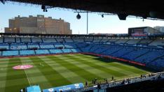 Estadio de la Romareda, antes del Real Zaragoza-Dépor.