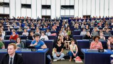 Una de las sesiones internacionales del Parlamento Europeo de los Jóvenes