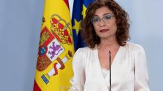María Jesús Montero, ministra portavoz en rueda de prensa