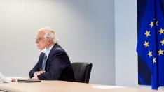 Josep Borrell el martes en una rueda de prensa en Bruselas.