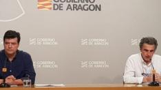 Rueda de prensa del Gobierno de Aragón este viernes