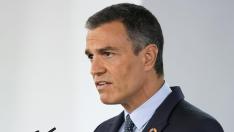 Pedro Sánchez, en rueda de prensa