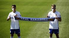 Pep Chavarría y Sergio Bermejo, presentados como jugadores del Real Zaragoza