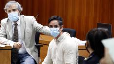 Rodrigo Lanza, en el momento de conocer que era condenado por asesinato.