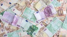 Billetes de euro.
