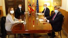 Reunión del cuatripartito que gobierna Aragón