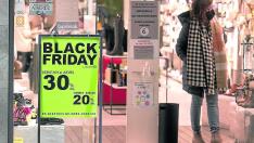 Muchos comercios de Huesca se han apuntado al Black Friday.