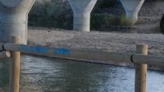 Concejales de Ciudadanos en las localidades de Villafranca de Ebro, La Puebla de Alfindén y Fuentes de Ebro han advertido de la presencia de una gran isla de grava en el río Ebro, a su paso en el puente de la Z-40