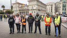 Hosteleros de Pontevedra marchan a Madrid para pedir el rescate del sector.