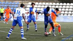Fútbol Segunda División B: Ejea-Ebro.