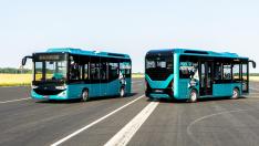 Modelos del autobús Karsan Atak Electric, que es 100% eléctrico.
