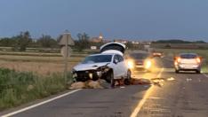 Imagen del accidente en Cabañas