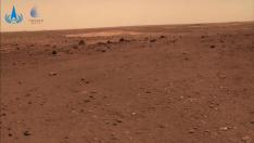 Una de las imágenes de la superficie de Marte enviadas por el rover Zhurong.
