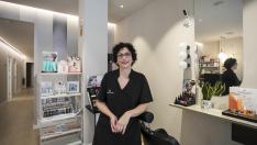 Esmeralda Duc, en su centro de estética.