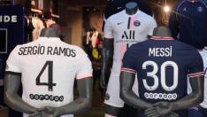 Las camisetas de Ramos y Messi en el PSG