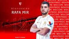 Rafa Mir ha firmado con el Sevilla para las próximas seis temporadas.
