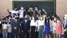 Visita de la Reina Letizia al instituto Gallicum de Zuera