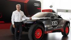 Carlos Sainz, con el Audi RS Q e-tron con el que correrá el próximo Dakar