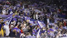 Gran ambiente en La Romareda para el partido Real Zaragoza-SD Huesca