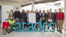 El acto de presentación del calendario solidario de Atades.