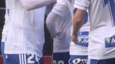 Foto del partido Mensajero-Real Zaragoza, de la Copa del Rey en La Palma