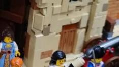 Recreación de la puerta del Carmen de Zaragoza de Lego.