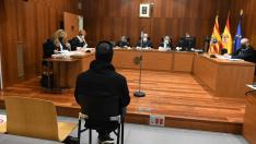 El acusado, David D. I., durante el juicio celebrado este martes en la Audiencia de Zaragoza.