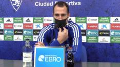Radosav Petrovic, este martes en la rueda de prensa telemática desde la Ciudad Deportiva.