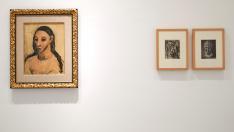 'Busto de una mujer joven', de Pablo Picasso, en una pared del Museo Reina Sofía