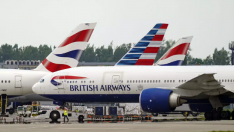 Aviones de British Airways en el aeropuerto de Heathrow, en Londres.
