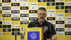 Xavi García Pimienta, entrenador de la UD Las Palmas, este viernes.