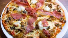 Una de las pizzas participantes en el Pizza Fest Zaragoza.