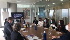 Cuatro estudiantes del IES Pedro de Luna han presentado sus ideas contra el cambio climático ante las embajadas italiana y británica.