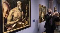 Aspecto de la espectacular muestra del Greco en el Museo Goya de Ibercaja.